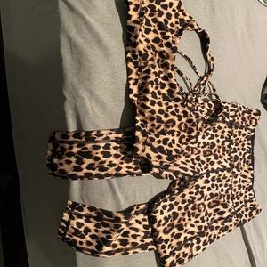 Victorias secret workout leggings and sports bra